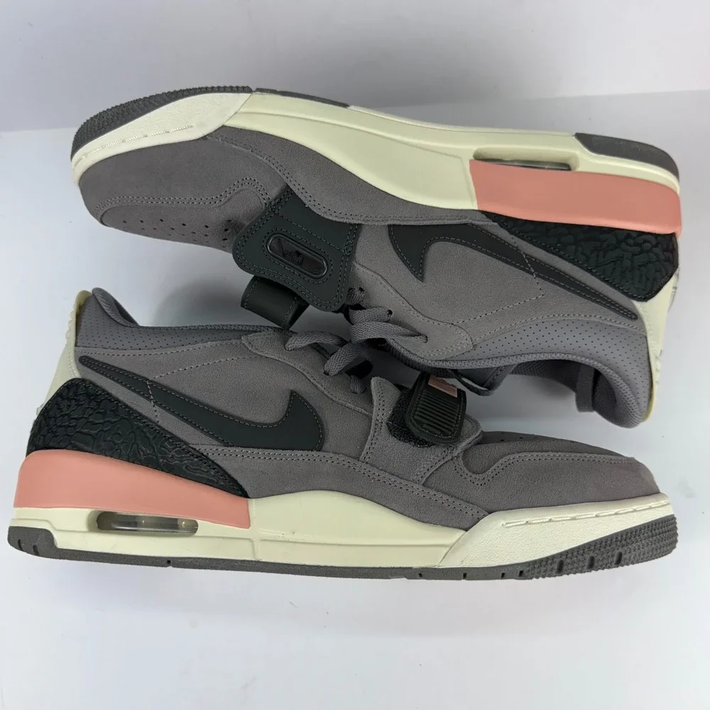 Jordan Legacy 312 Low Mens 12 Gunsmoke Coral Stardust Grey‎ Sneakers CD7069-002